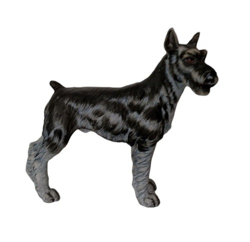 Statuina vintage anni 60 ceramica cane Schnauzer 7733 Andrea di Sadek made in Japan - Foto 3 di 10
