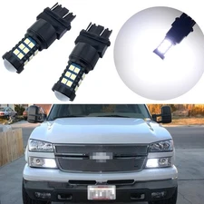2pcs 6000K White 3157 4114 4157 LED Daytime Running Light Bulbs Driving DRL Kit