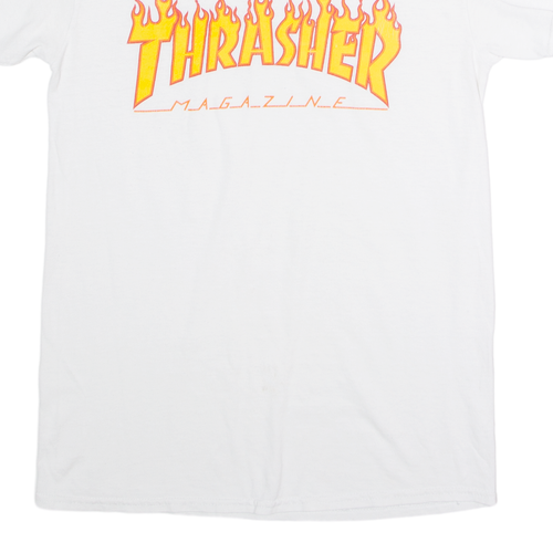 THRASHER Mens T-Shirt White Crew Neck S - Picture 5 of 6