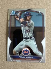 NOLAN MCLEAN - 2023 Bowman Draft Chrome #BDC-96 Mets 1st Bowman RC