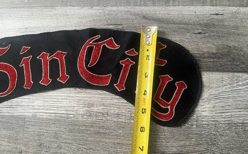 Vintage 1970’s Sin City Disciples Motorcycle Club 1%er Top Rocker Patch - Bild 6 von 11