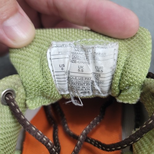 Merrell Hiking Shoes Women's Size 8 Tan/Lime Chameleon Arc Ventilator  - Picture 16 of 17