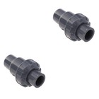 2 Count Quick Connect Hose Fittings Backflow Preventer Ball Valve