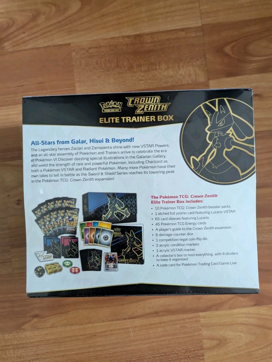 Pokémon TCG Crown Zenith Elite Trainer Box - Case of 10 for