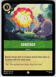 Sabotage (Common) - Disney Lorcana: The First Chapter