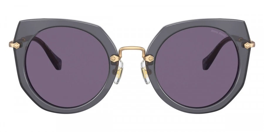 Nuevas gafas de sol Miu Miu MU 02XS 04O 6O2 gris transparente/violeta para mujer Foto 2 de 2