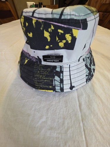 Volcom Vent Flyer Bucket Hat-Black Reversible Colorful One Size - Picture 5 of 6