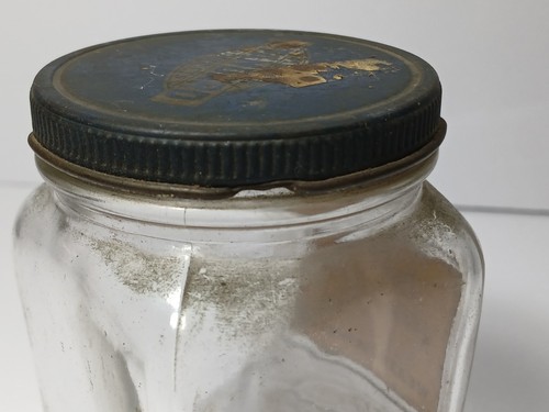 1940s Vintage Standard Motor Products Gas Service Station Glass Jar Can With Lid - Foto 12 di 23