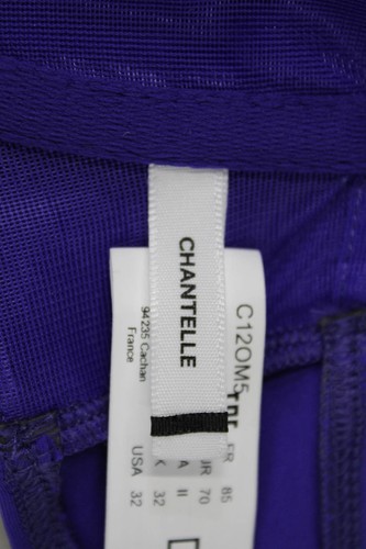 Chantelle Womens Cut Out Adjustable Two Piece Bathing Suit Purple Size 32 S - Picture 7 of 8