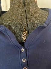 Paparazzi Let Stem Talk Brass Necklace W/Matching Earrings