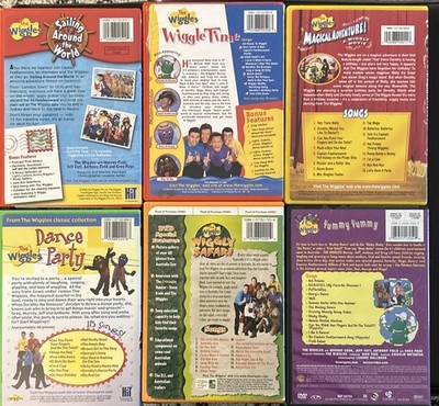 The Wiggles DVD Lot 6 -Yummy Yummy, Wiggly Safari, Dance Party