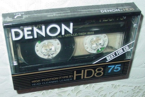 Denon HD8 75 VTG Audio Cassette Blank Tape Sealed High Bias Type II Japan NOS - Bild 2 von 9