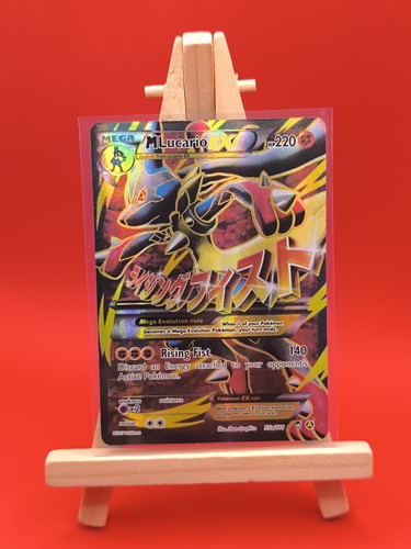 Tarjeta de Pokémon Mega M Lucario Ex 55a/111 Furious Fists Ultra Rara Arte Completo - Imagen 3 de 14