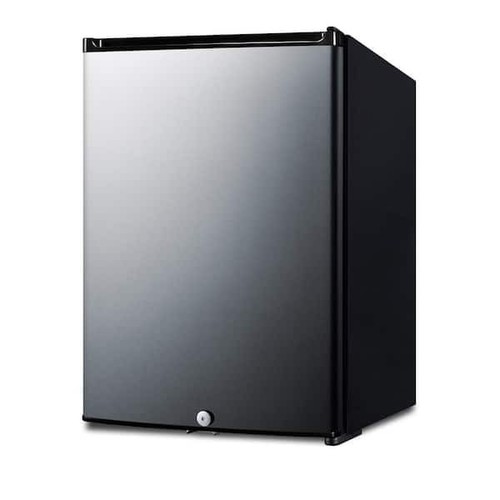 16 in. 1.1 cu. ft. Mini Fridge without Freezer in Stainless Steel - Picture 2 of 4