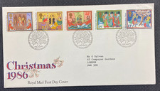 1986 UK Great Britain CHRISTMAS Royal Mail FDC First Day Cover + Insert