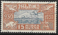 Timbre d’Islande MiNr 142 Oblitéré