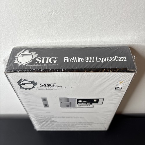 Siig FireWire 800 ExpressCard & Firewire Cable Sealed 2006 Deadstock New/Sealed - Afbeelding 4 van 4