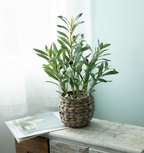 Indoor Fake Olive Plants 17.7 inches Tall Lifelike Artificial Olive Plants wi... - Bild 2 von 9