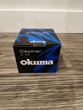 okuma Ceymar C-10 Spinning Reel Size 10 - 5lb Max Drag Pressure, Black/Red