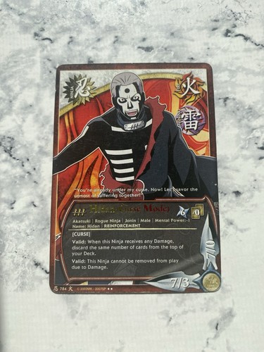 Bandai Naruto CCG - N-784 Hidan Curse Mode NON Foil Akatsuki Rare TCG Holo MP