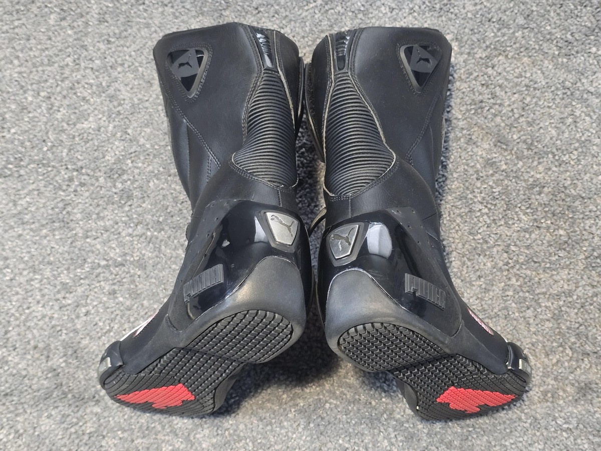 Puma Ducati Motorcycle Boots Mens Size 7.5 Riding Racing