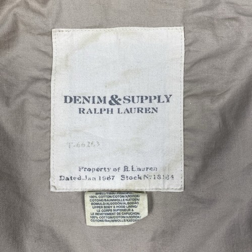 Chaqueta Polo Ralph Lauren Denim Supply Militar Vintage Bandera Parka Talla M Camuflada - Imagen 14 de 17