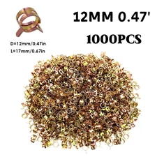 1000x Hose Spring Clamp Fastener Fuel Water Line Pipe Air Tube Clip Moto 12mm