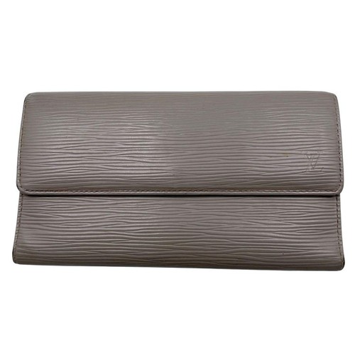 Louis Vuitton Epi Leather Long Wallet Gray Vintage Authentic MWa1076 - Picture 2 of 13
