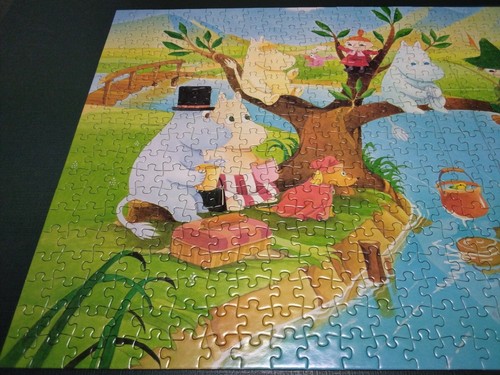 Moomin Picnic on the banks of the river Jigsaw puzzle 500 pieces Used item Road - Picture 7 of 9