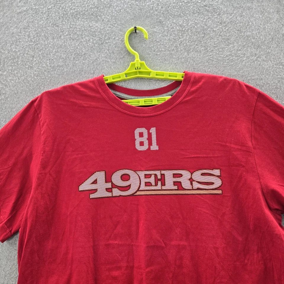 Camisa masculina San Francisco 49ers XL vermelha logotipo Nike Anquan Boldin 81 - Imagem 4 de 4