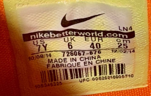 Nike Kobe 9 Elite GS Bright Mango Silk Road 726067-676 Youth 7Y Basketball - Picture 7 of 7