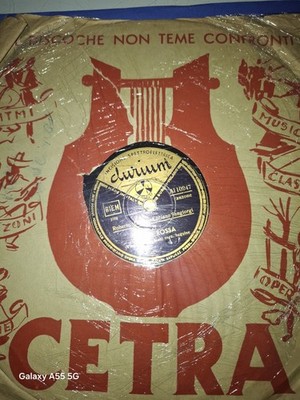 Vinile 78giri Durium ROBERTO MUROLO-SANGIORGI ''NU QUARTO E LUNA''-LUNA ROSSA