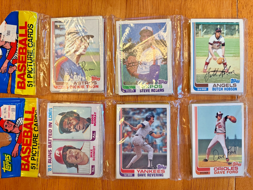 (2) 1982 Topps Baseball Rack Packs New/Sealed 51 Cards Ripken RC - Picture 1 of 2