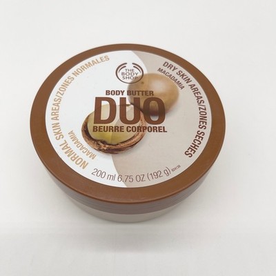 The Body Shop Macadamia Body Butter Duo Moisturizer 6.75oz New Sealed Rare