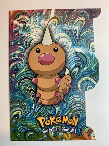2000 Topps Pokemon TV Animation Series 3 #13 Weedle Die Cut Card EV01 of 12 - Picture 1 of 2