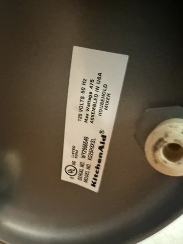 KitchenAid Professional HD KG25H3XSL Grau Schüssel Hub Standmixer 10 Geschwindigkeiten 475 W - Bild 22 von 22