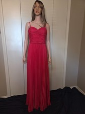 BCBG MAXAZRIA Women's Burnt Poppy Long Dress Formal Prom Petite Size Small