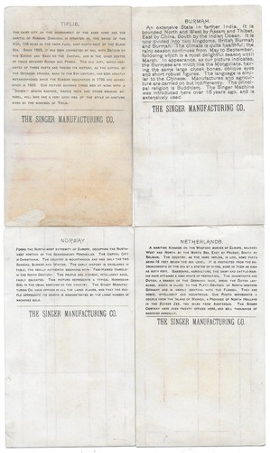 Singer Manufacturing Co - Lot Of 54 Trade Cards - Nations Around The World - Picture 6 of 24