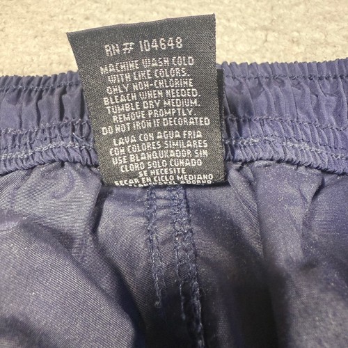Vintage 90s Starter Notre Dame Fighting Irish Convertible Track Pants Navy L - Picture 8 of 10