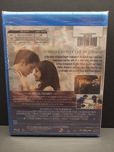 The Twilight Saga: Breaking Dawn - Part 1 (Blu-ray Disc, 2012, New - Picture 2 of 2