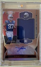 2024 Panini Certified - Freshman Fabric Mirror Laiatu Latu #FMS-LLU Red /199 