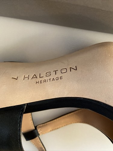 Halston Heritage Ruthie spitz zulaufender T-Riemen-Pump mit Karton Größe 7M - Bild 9 von 11
