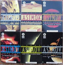Lucky Starr lotto 6 libri Isaac Asimov fantascienza Oscar ragazzi Anelli Saturno
