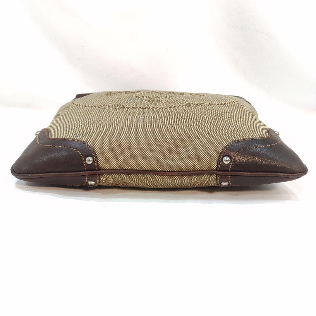 ショルダーバッグ PRADA  Crossbody Bags Men Fabric Brown/Cork PRADA Crossbody Pebbled Leather Brown Authentic | eBay