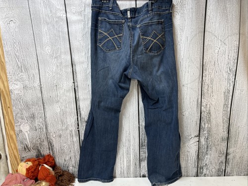 Ariat Jeans donna 22 wr taglie forti blu R.E.A.L. Stivali Patricia Mid Rise taglio P2 - Foto 10 di 16