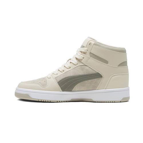 Puma Rebound Layup Washed Suede Mens Beige Lifestyle Sneakers Shoes - Picture 2 of 6