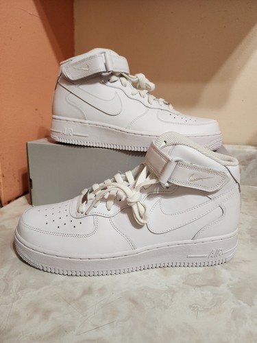 Damengröße 10 Nike Air Force 1 '07 Mid Sneaker Schuhe dreifach weiß DD9625-100 - Bild 6 von 11