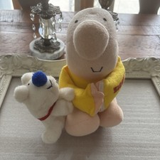 Ziggy Plush Vintage 1980 with Fuzz the Dog Doll Knickerbocker Yellow Shirt