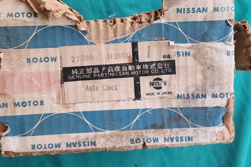 DATSUN NISSAN MOTOR 1200 DASH AUTO CLOCK NOS JAPAN - Picture 6 of 6