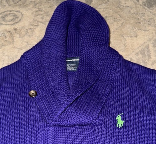 Ralph Lauren Sport Pullover Pulli Strick Lila Gr. Small Damen - Bild 3 von 4